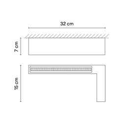 Vibia Offset High Comfort Diffuser 31 cm right version- 1745 ceiling lamp