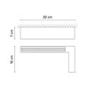 Vibia Offset High Comfort Diffuser 31 cm right version- 1745 ceiling lamp