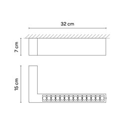 Vibia Offset High Efficiency Low Glare 31 cm - 1747 ceiling lamp