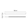 Vibia OffsetFlat Diffuser 125 cm - 1755 ceiling lamp