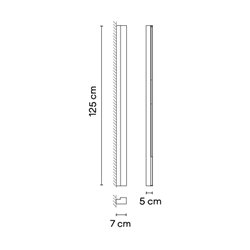 Vibia Offset Colour Mood Grazer 125 cm Left - 1762 ceiling lamp