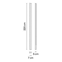 Vibia Offset Colour Mood Grazer 225 cm Left - 1767 ceiling lamp