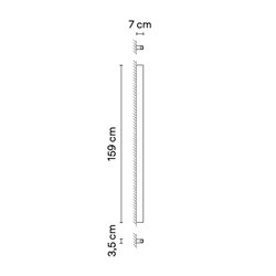 Vibia Offset Up&Down Surface Grazer 160 cm - 1774 wall lamp