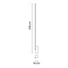 Vibia Offset 14 x 128 cm - 1780 floor lamp