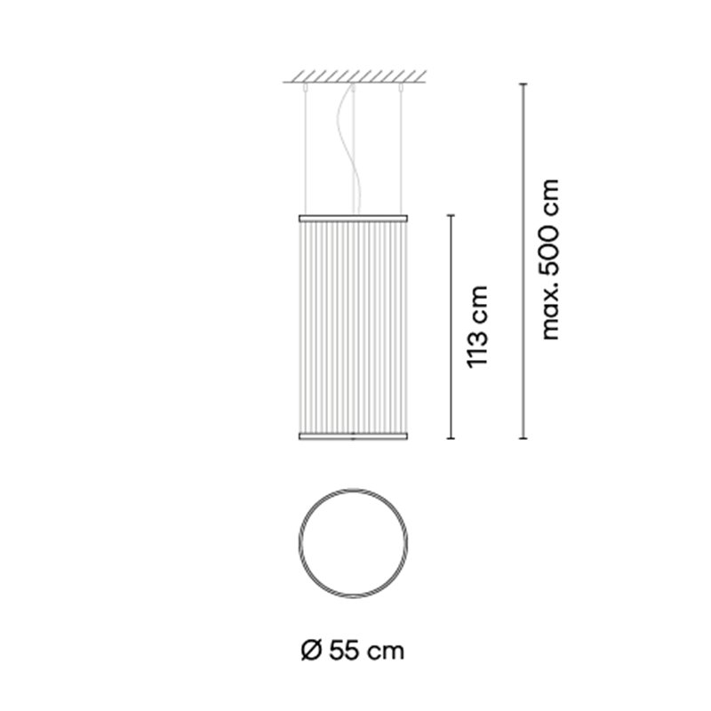 Vibia Array Ø 55 cm - 113 cm - 1820 hanglamp