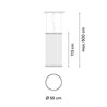 Vibia Array Ø 55 cm - 113 cm - 1820 suspension lamp