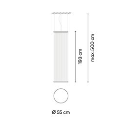 Vibia Array Ø 55 cm - 193 cm - 1825 suspension lamp