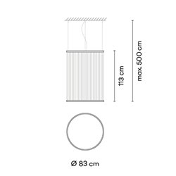 Vibia Array Ø 83 cm - 113 cm - 1830 suspension lamp