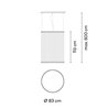Vibia Array Ø 83 cm - 113 cm - 1830 suspension lamp