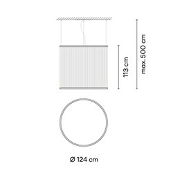 Vibia Array Ø 124 cm - 113 cm - 1840 suspension lamp