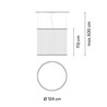 Vibia Array Ø 124 cm - 113 cm - 1840 suspension lamp