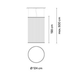 Vibia Array Ø 124 cm - 193 cm - 1845 suspension lamp