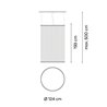 Vibia Array Ø 124 cm - 193 cm - 1845 suspension lamp