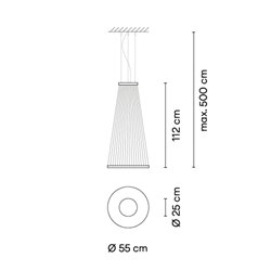 Vibia Array Ø 55 cm - 112 cm - 1855 suspension lamp