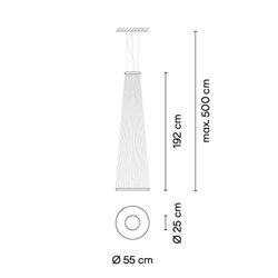 Vibia Array Ø 55 cm - 192 cm - 1860 suspension lamp