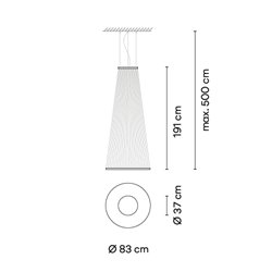 Vibia Array Ø 83 cm - 191 cm - 1870 suspension lamp