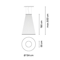 Vibia Array Ø 124 cm - 190 cm - 1880 suspension lamp