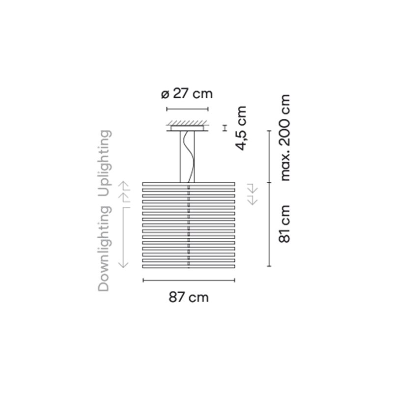 Vibia Rhythm Vertical Wood - 2167 hanglamp