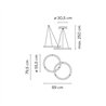 Vibia Halo circular 2x Ø 55,5 cm - 2331 suspension lamp