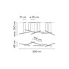 Vibia Halo lineal 6x - 2342 suspension lamp