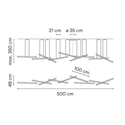 Vibia Halo lineal 9x - 2343 suspension lamp