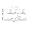 Vibia Halo lineal 9x - 2343 suspension lamp