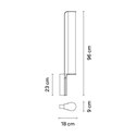 Vibia Class H. 96 cm - 2825 wandlamp