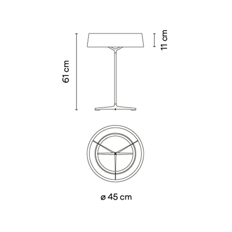 Vibia Dama Ø 45 cm - 3225 tafellamp
