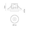 Vibia Circle Trim Medium Ø 7 cm - 3303 recessed spot