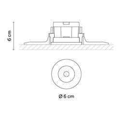 Vibia Circle Trimless Narrow Ø 6 cm - recessed spot