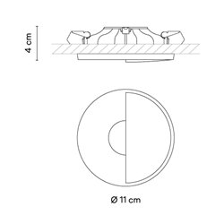 Vibia Circle Trim Ø 11 cm - 3350 ceiling lamp