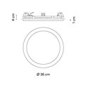 Vibia Circle Ø 36 cm - 3360 plafondlamp