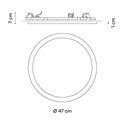 Vibia Circle Ø 47 cm - 3363 plafondlamp
