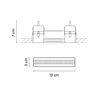 Vibia Line Trimless 13 x 3 cm - 3503 ceiling lamp