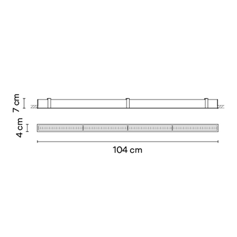 Vibia Line Trim 104 x 4 cm - 3515 plafondlamp