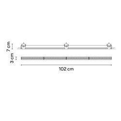 Vibia Line Trimless 102 x 3 cm - 3518 ceiling lamp
