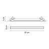 Vibia Line Trimless 51 x 3 cm Flat Diffuser - 3533 ceiling lamp
