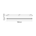Vibia Line Trim 103 x 4 cm Flat Diffuser - 3535 plafondlamp