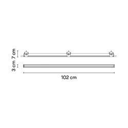 Vibia Line Trimless 102 x 3 cm Flat Diffuser - 3538 ceiling lamp