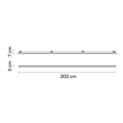 Vibia Line Trimless 202 x 3 cm Flat Diffuser - 3543 ceiling lamp