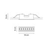 Vibia Line Trim 14 x 4 cm - 3550 ceiling lamp
