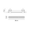 Vibia Line Trimless 26 x 3 cm - 3558 ceiling lamp