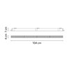 Vibia Line Trim 104 x 4 cm - 3565 ceiling lamp