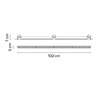 Vibia Line Trimless 102 x 3 cm - 3568 ceiling lamp
