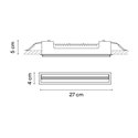 Vibia Line Wall Washer Trim 27 x 4 cm - 3575 plafondlamp