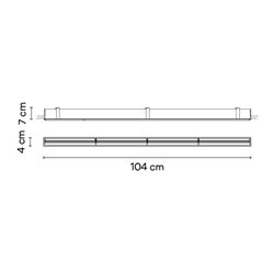Vibia Line Wall Washer Trim 104 x 4 cm - 3585 ceiling lamp