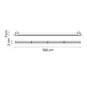 Vibia Line Wall Washer Trimless 102 x 3 cm - 3588 plafondlamp