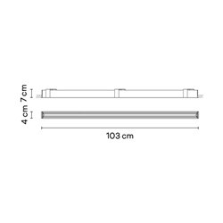 Vibia Line Colour Mood Grazer Trim 103 x 4 cm - 3605 ceiling lamp
