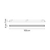 Vibia Line Colour Mood Grazer Trim 103 x 4 cm - 3605 ceiling lamp