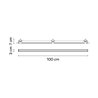 Vibia Line Colour Mood Grazer Trimless 100 x 3 cm - 3608 ceiling lamp